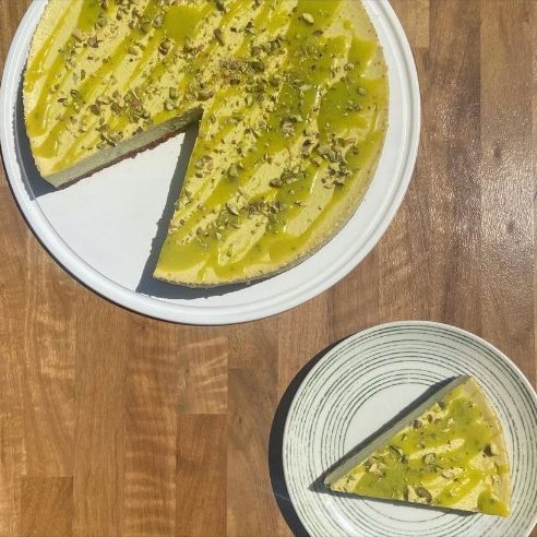 Cheesecake de pistacho